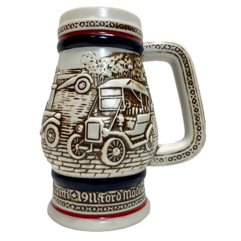 Avon Mini Beer Stein 5" Handcrafted Exclusive Classic Car Mug 260636 Brazil 1982
